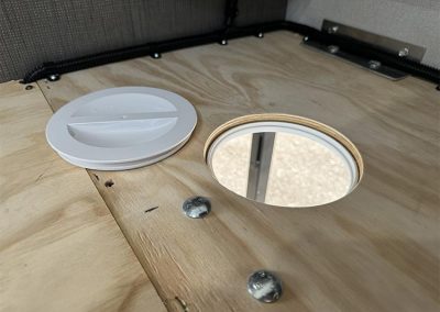 G Max 650 Passenger side front-Tiedown access